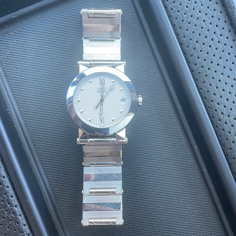 Movado vintage mens watch silver
